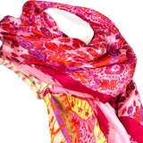 Rubicon GENESIS Baumwollschal mit bedrucktem Seidenpatch