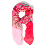 Rubicon BIMINI Baumwollschal mit bedrucktem, multicolor Seidenpatch