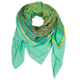 Rubicon ONE SHOT  Baumwolltuch mit bedrucktem Seidenpatch grün