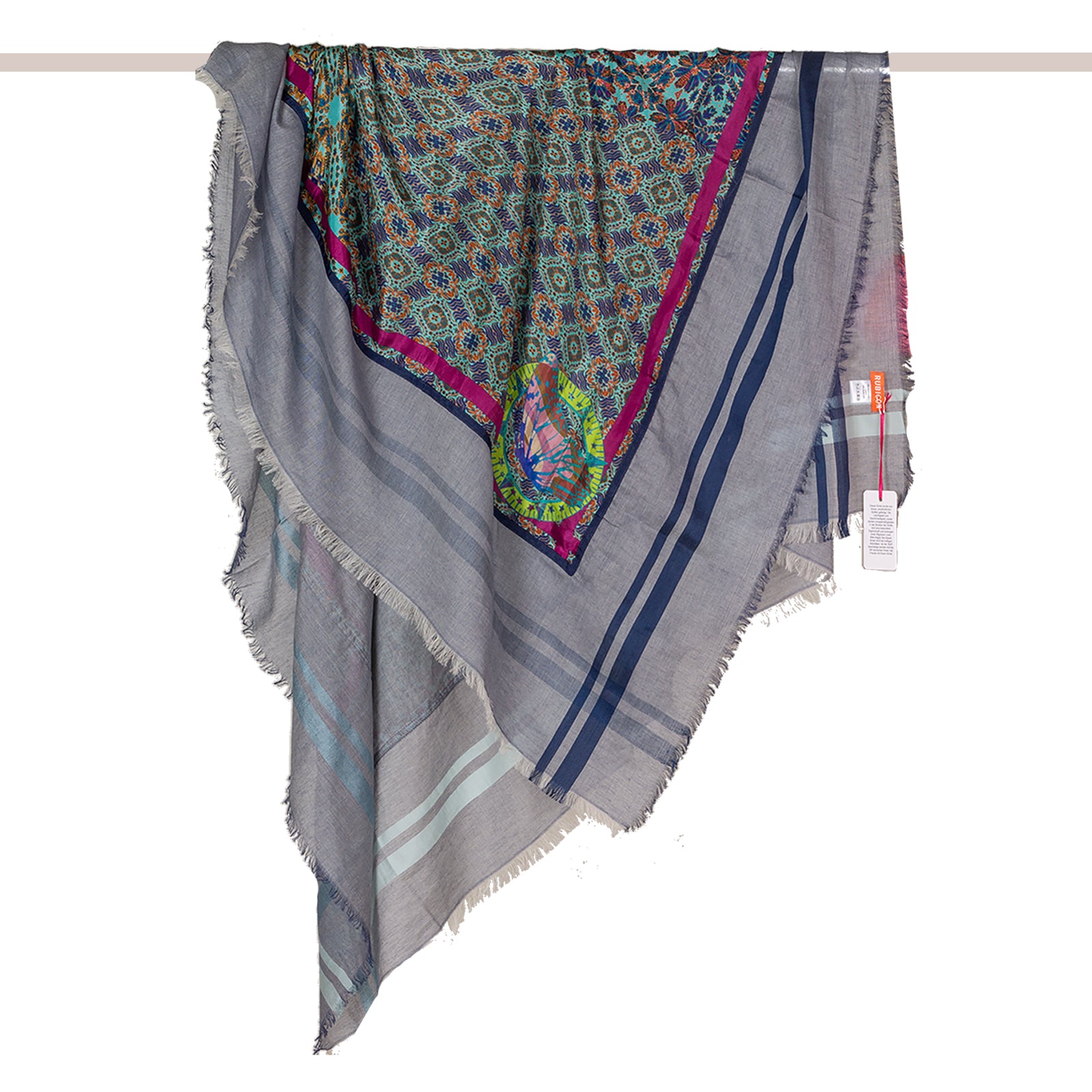 Rubicon GENESIS Baumwolltuch mit bedrucktem Seidenpatch