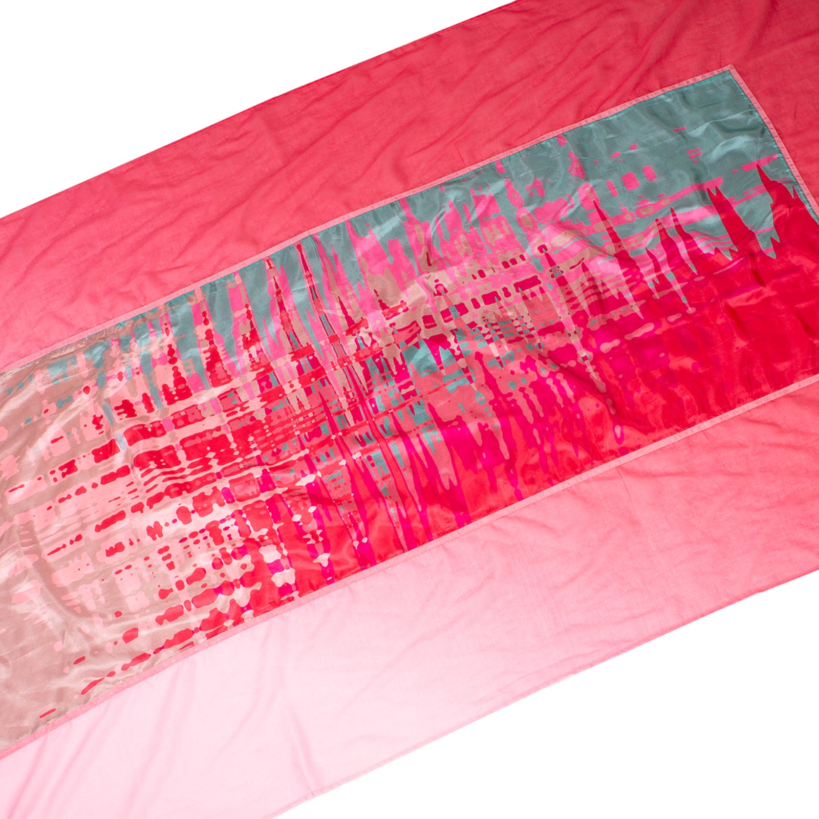 Rubicon BIMINI Baumwollschal mit bedrucktem, multicolor Seidenpatch