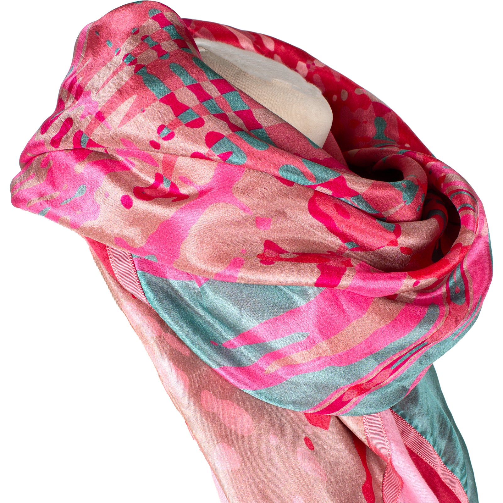 Rubicon BIMINI Baumwollschal mit bedrucktem, multicolor Seidenpatch