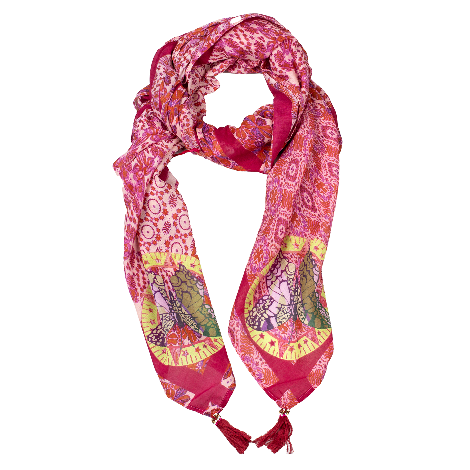 Rubicon JUICE Baumwolltuch mit Print pink 4126