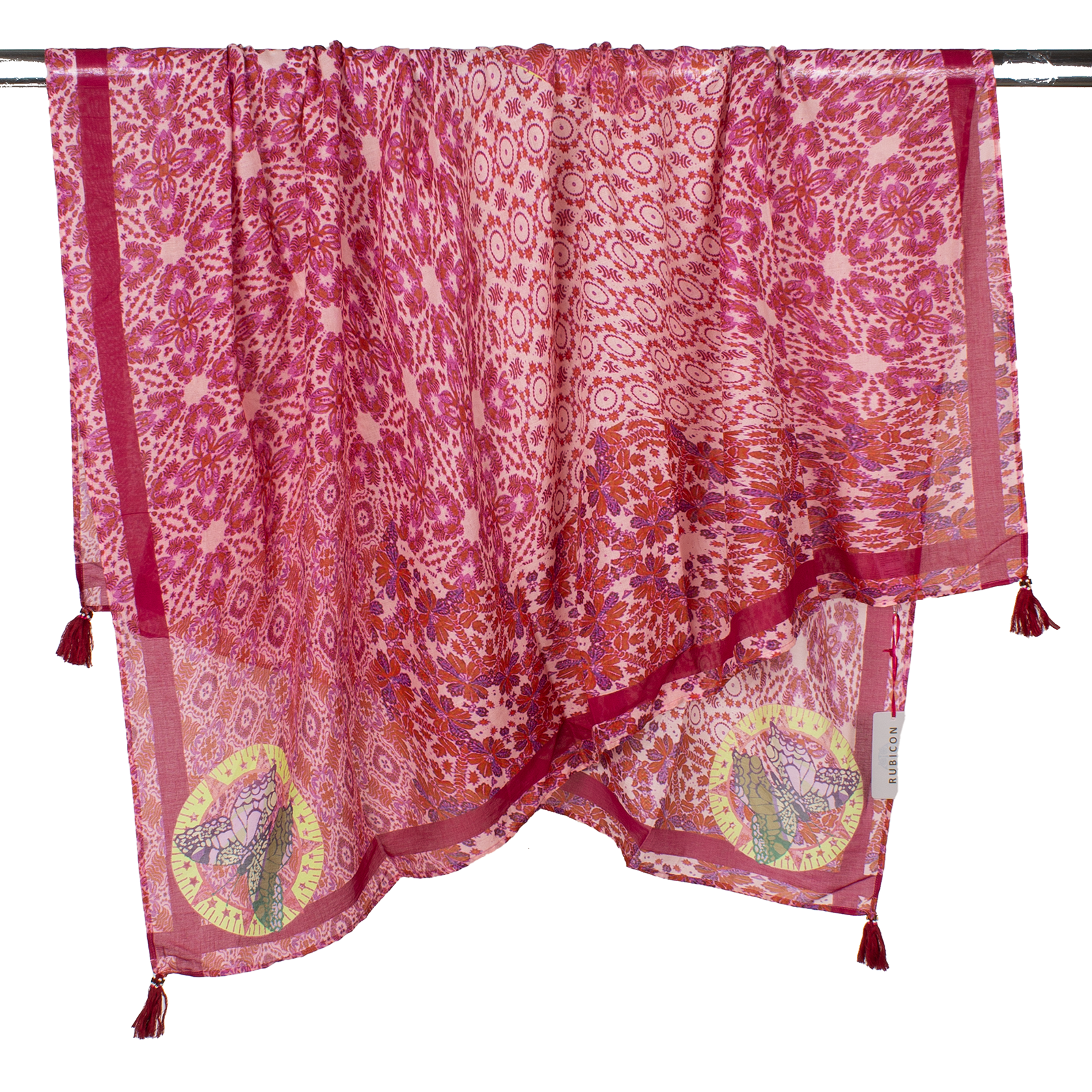 Rubicon JUICE Baumwolltuch mit Print pink 4126