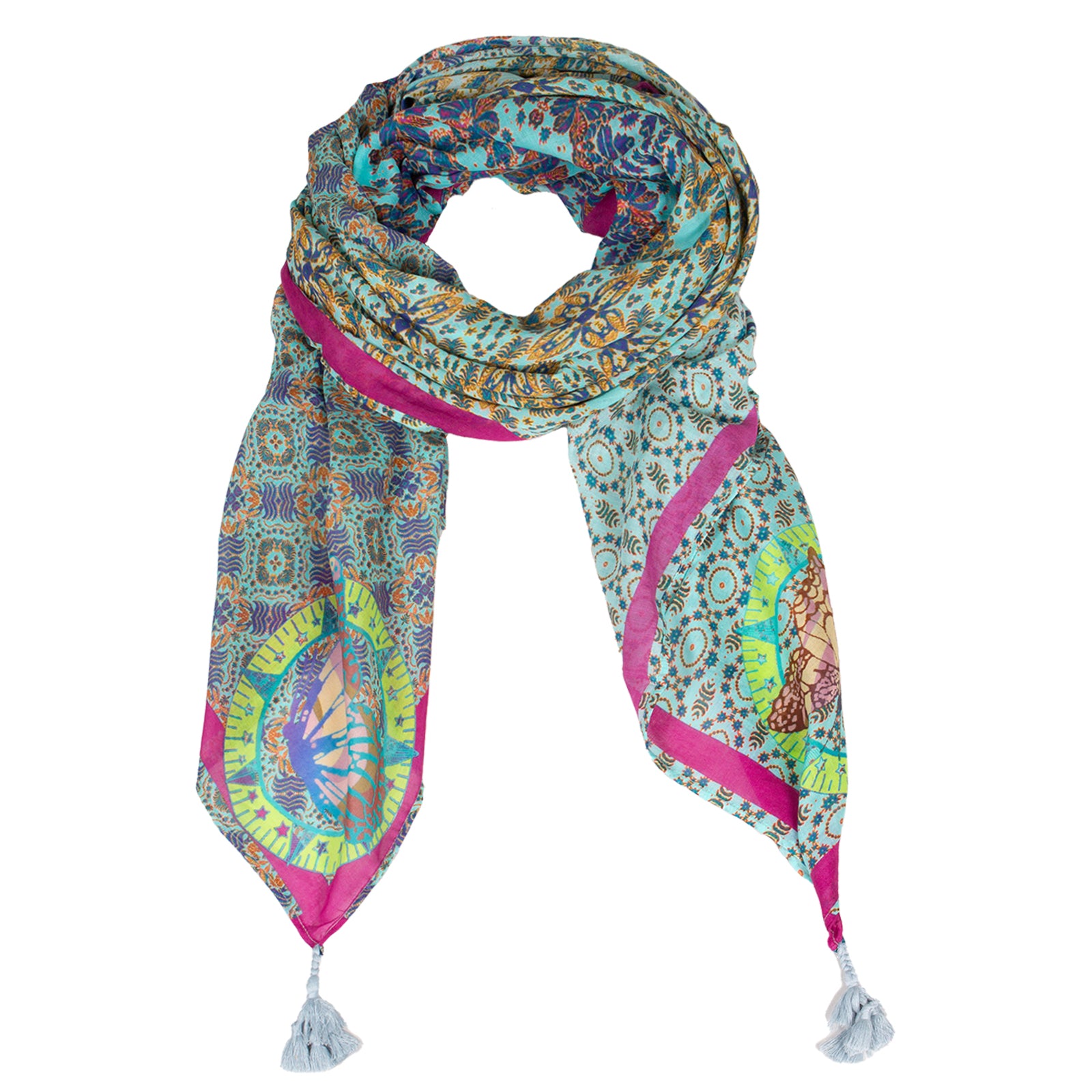 Rubicon JUICE Baumwollschal mit Print 4127
