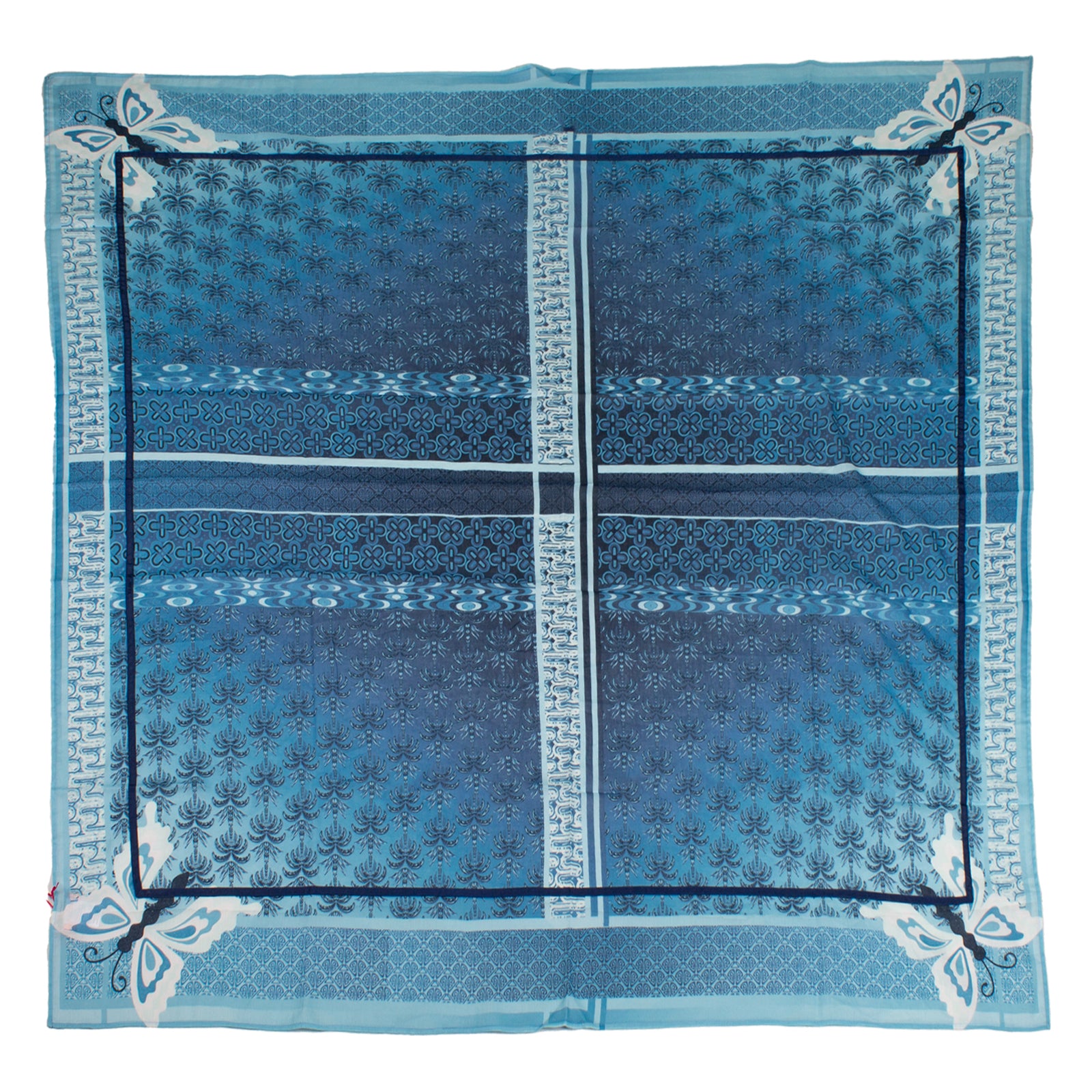 Rubicon 9TO5 Baumwolltuch mit Print blau 4132