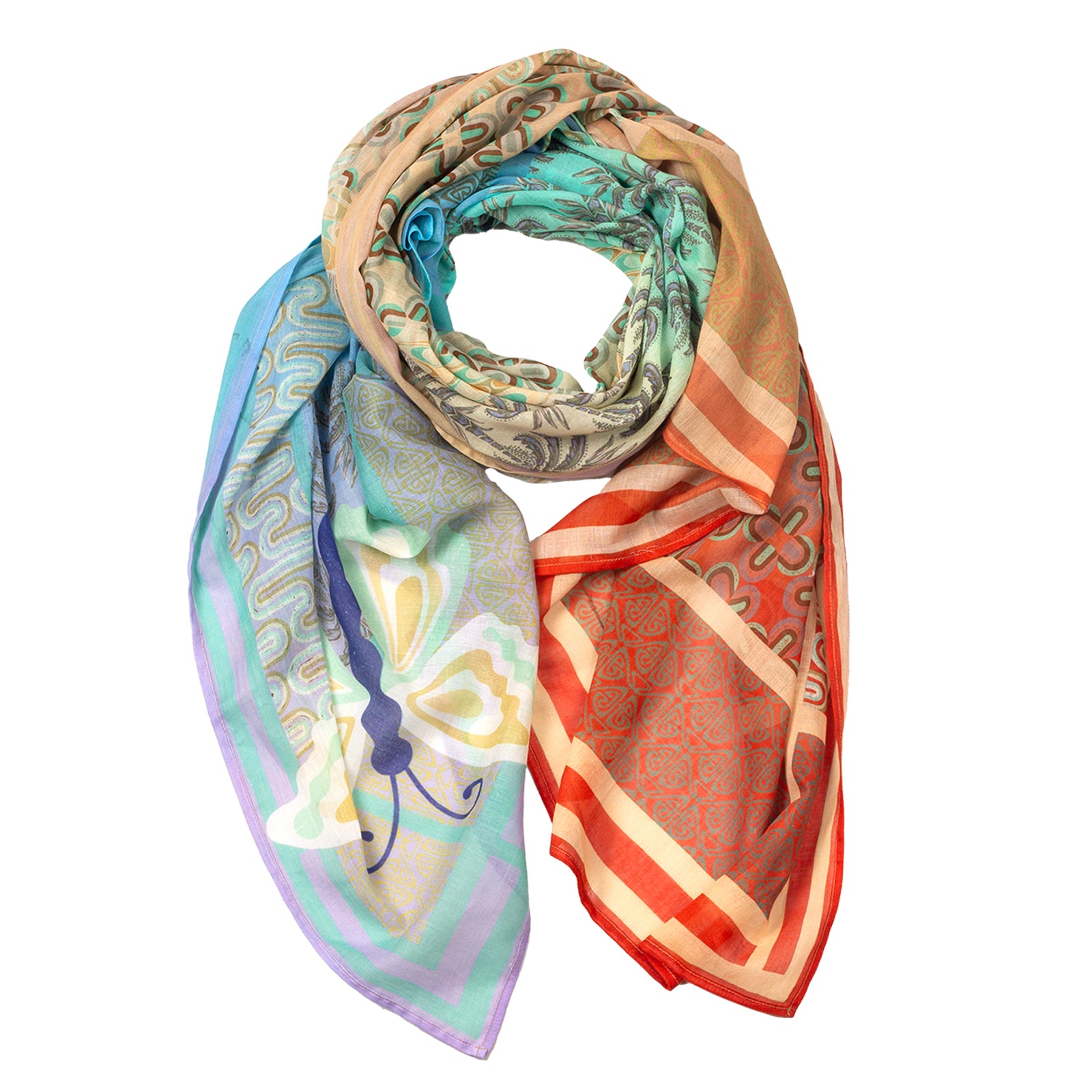 Rubicon 9TO5 Baumwollschal mit Print sand 4133