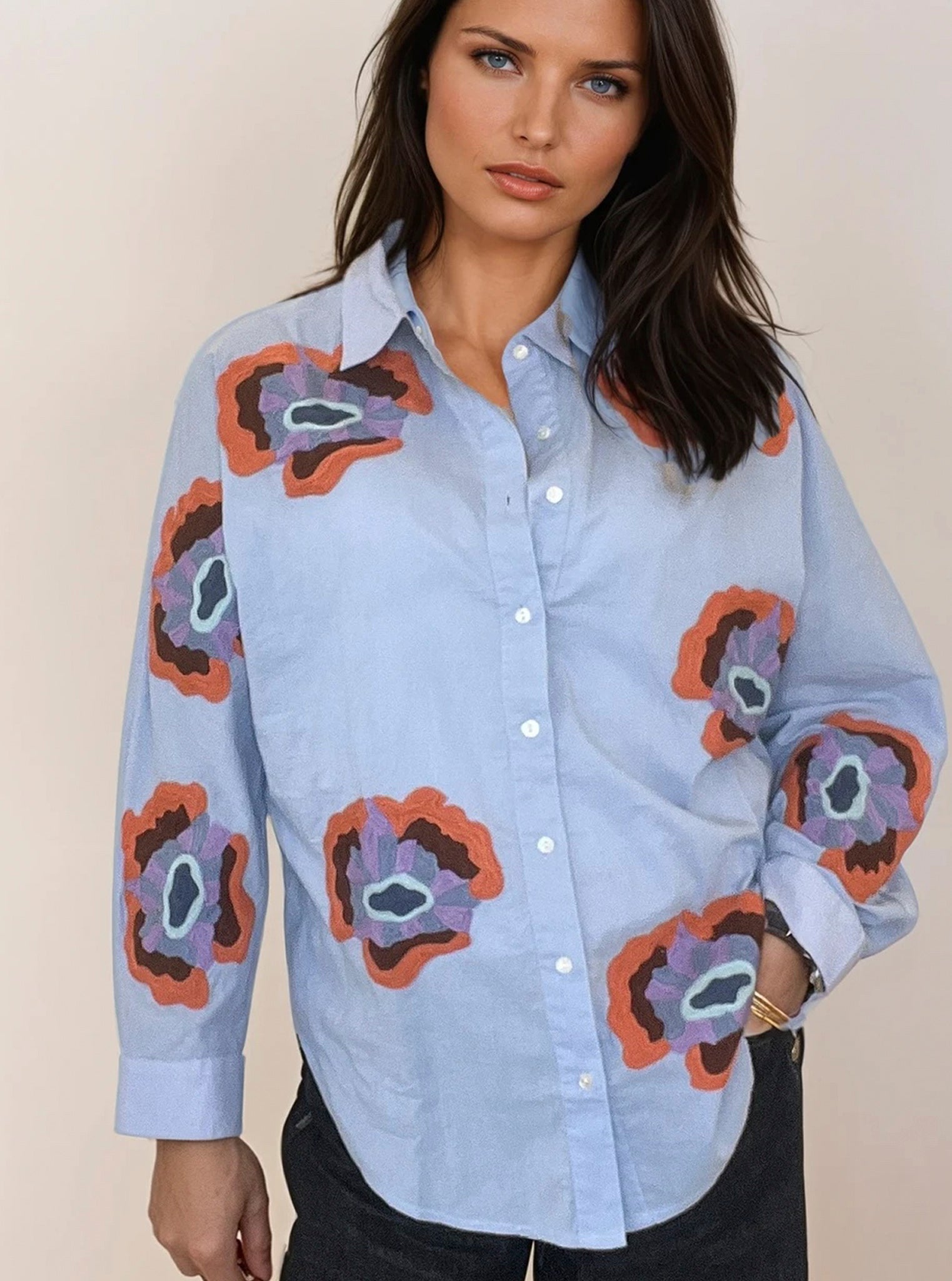 Rubicon MONTY Bluse mit  Stickerei 1434