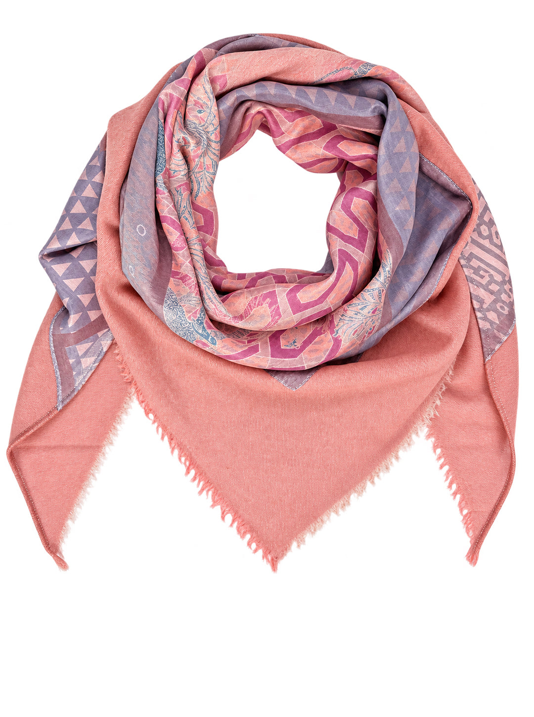 LAPIS Wollschal mit Seidendruck 7116_993