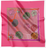 CANDO Baumwollschal mit Seidendruck 6102